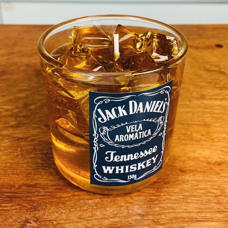 Amber Whiskey Glass Candle
