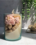 Cute Teddy Charm Candle