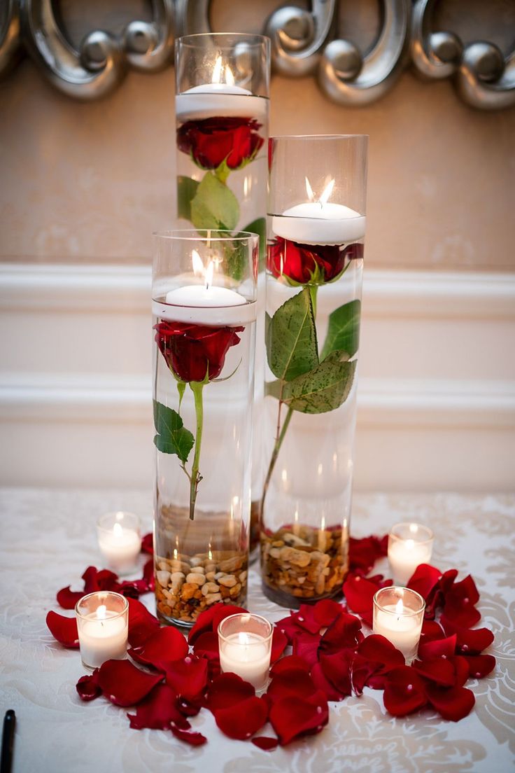 Floating Rose Candle